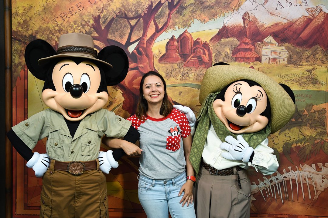 Foto com o Mickey