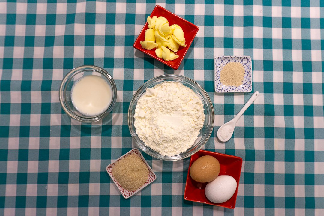 Ingredientes do brioche
