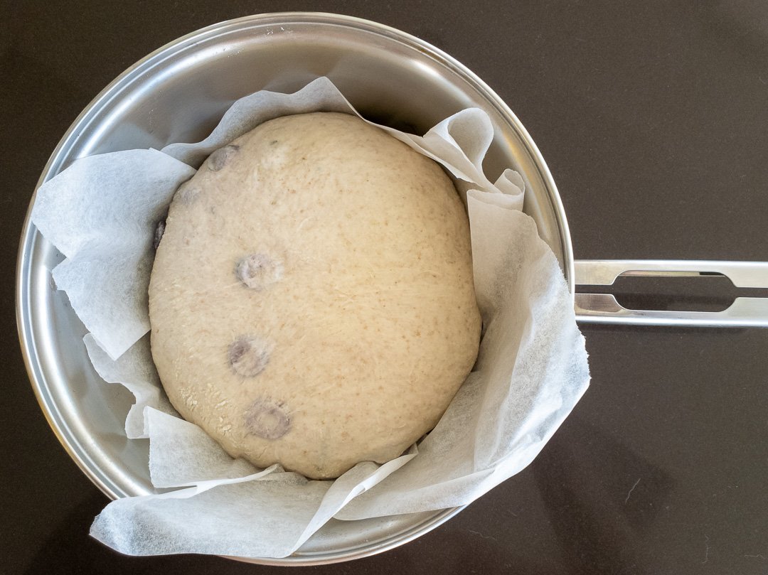 Massa de pão de azeitonas