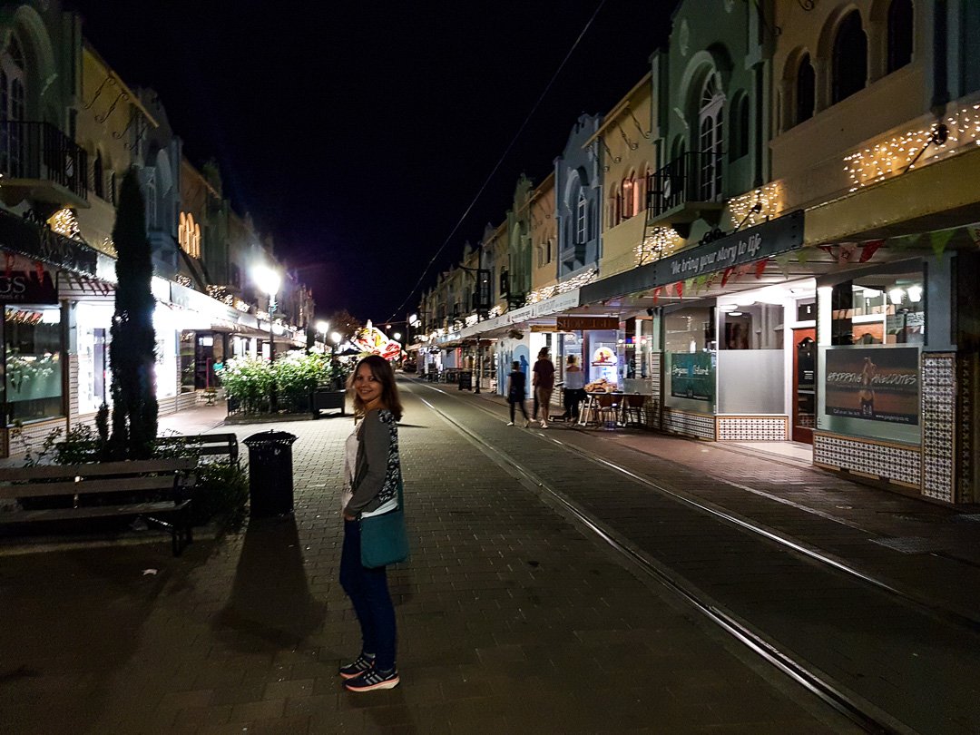 Noite em Christchurch