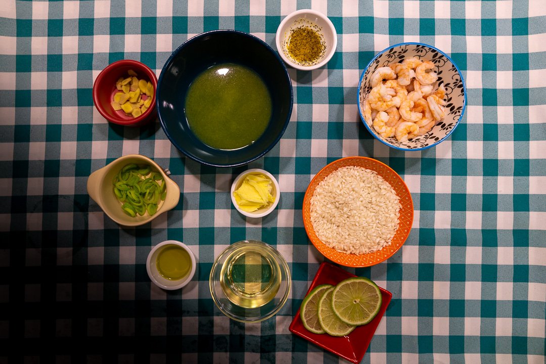 Ingredientes do risoto