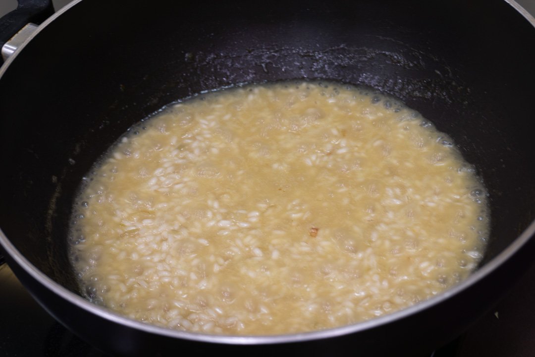 Arroz com vinho e caldo