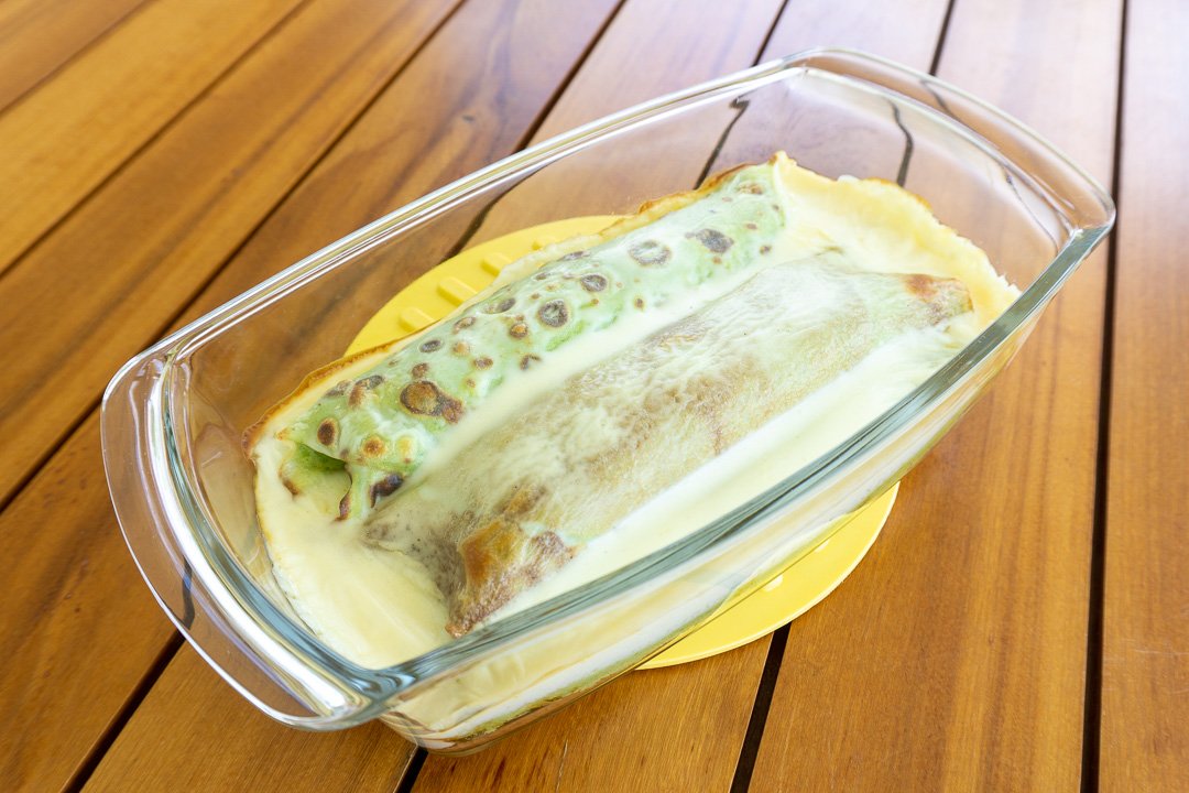 Panquecas já gratinadas