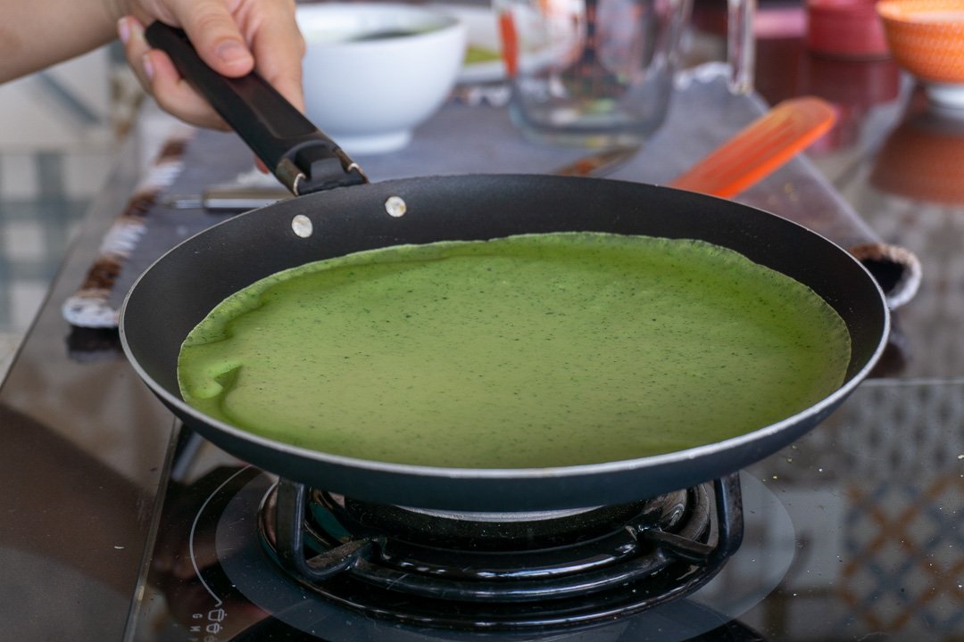 Hora de virar a panqueca