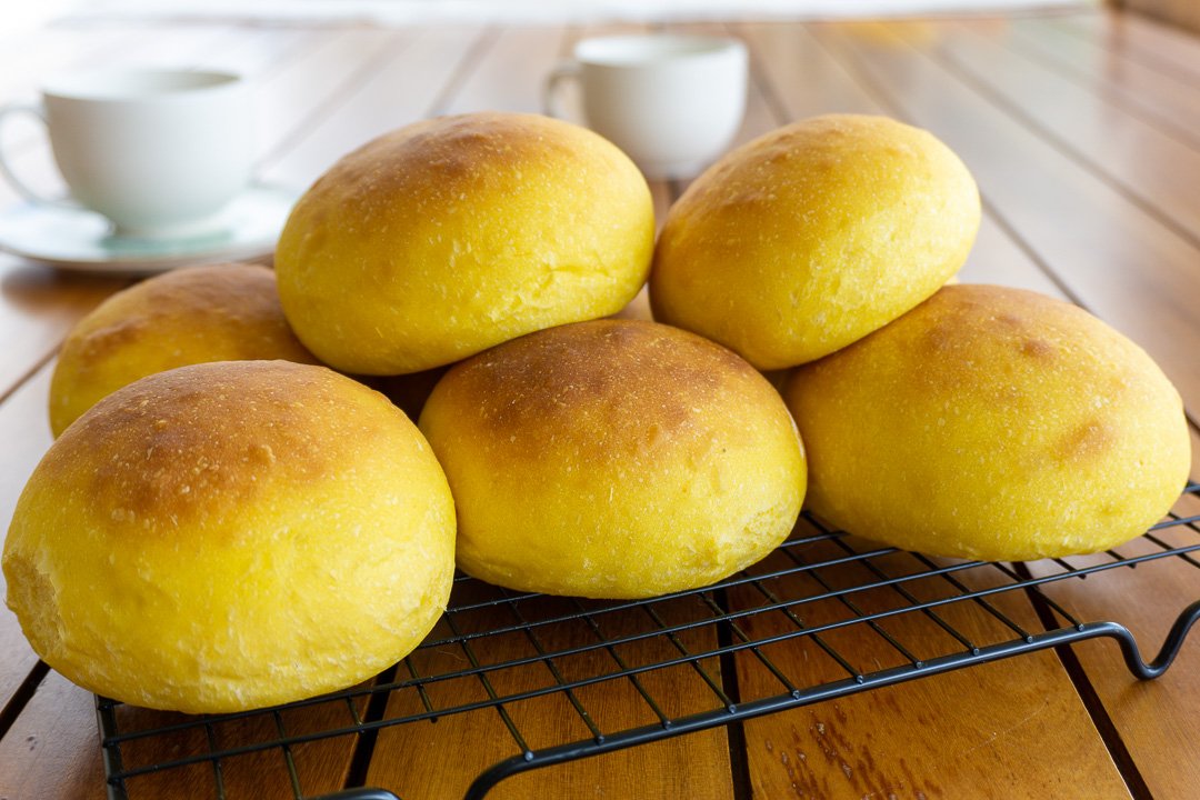 Pão de batata doce e abóbora