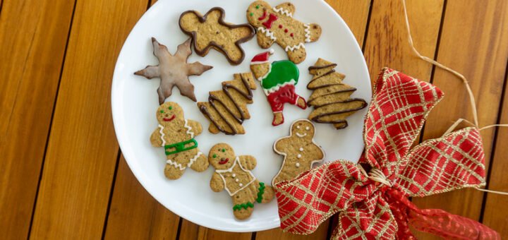 Biscoitos de gengibre para o natal