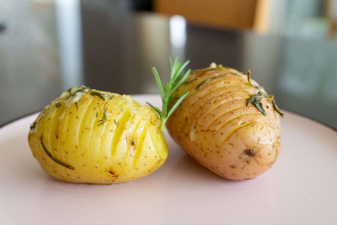 Batatas Hasselback