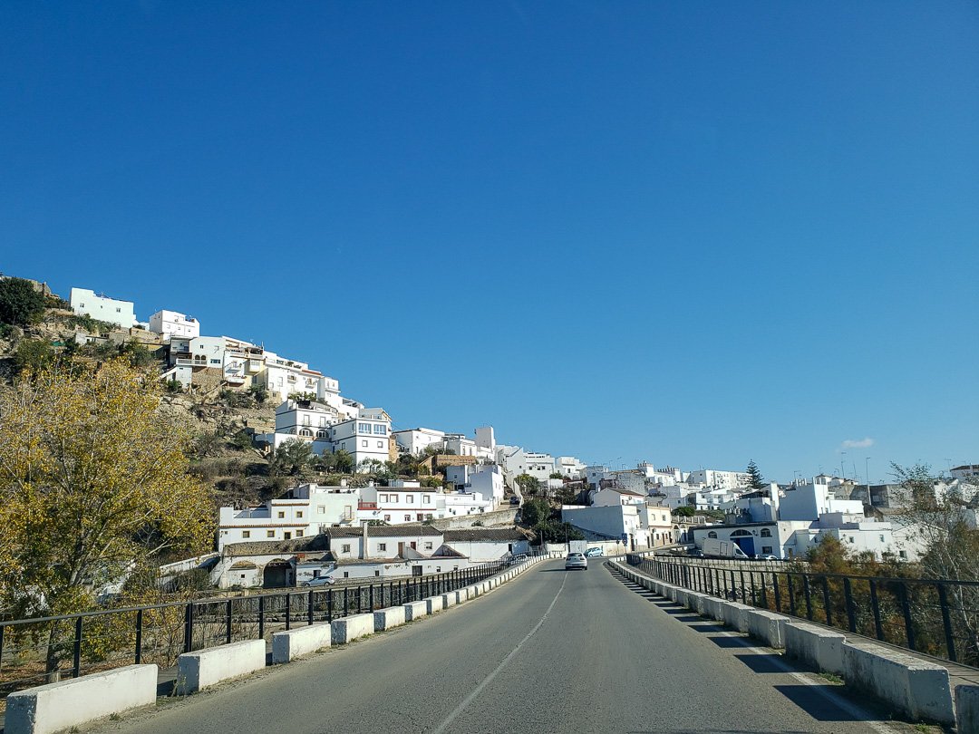 Chegando em Arcos de La Frontera