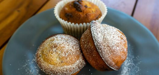 Bolo de banana com chocolate