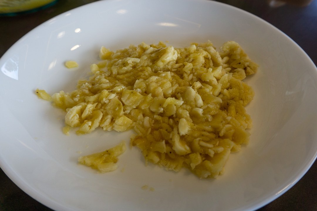 Banana amassada