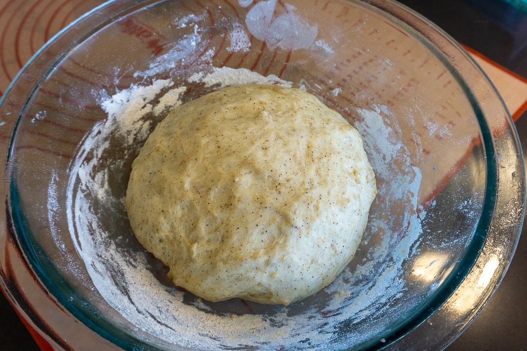 Massa após fermentação