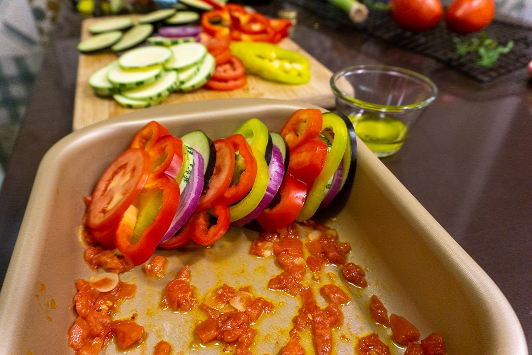 Montando o ratatouille