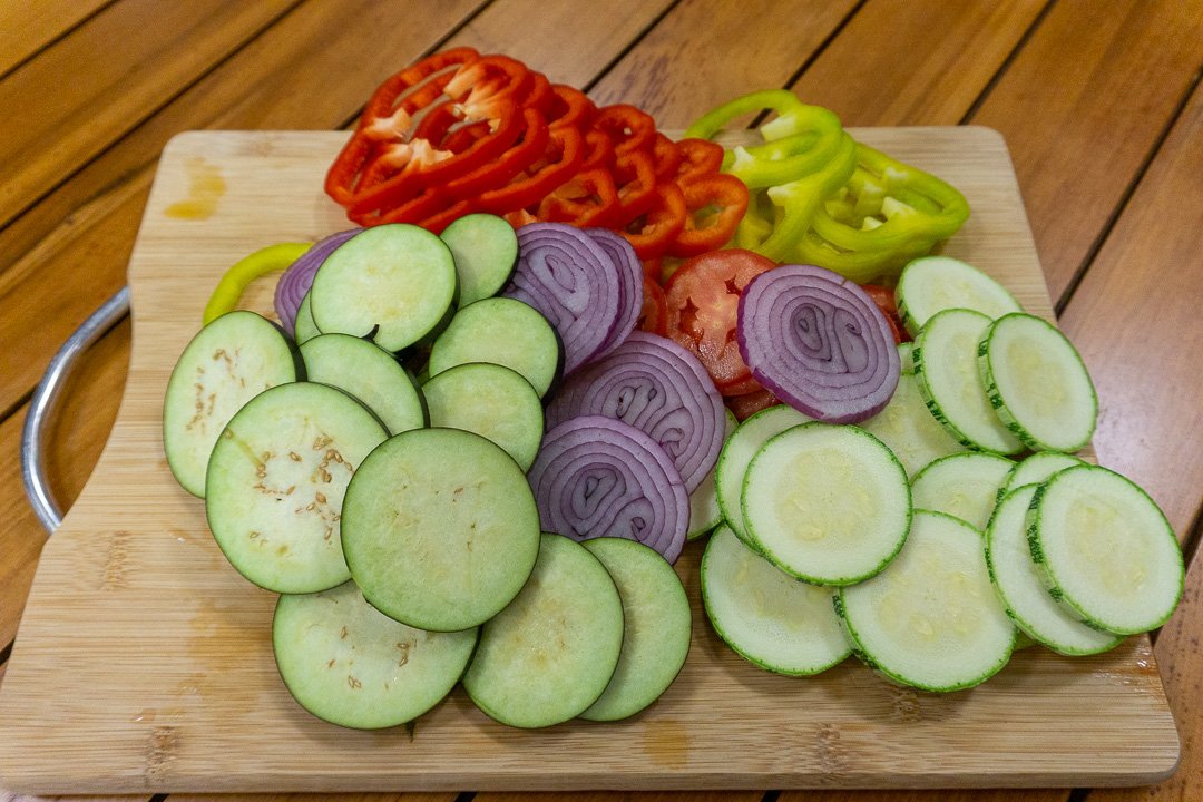 Legumes cortados