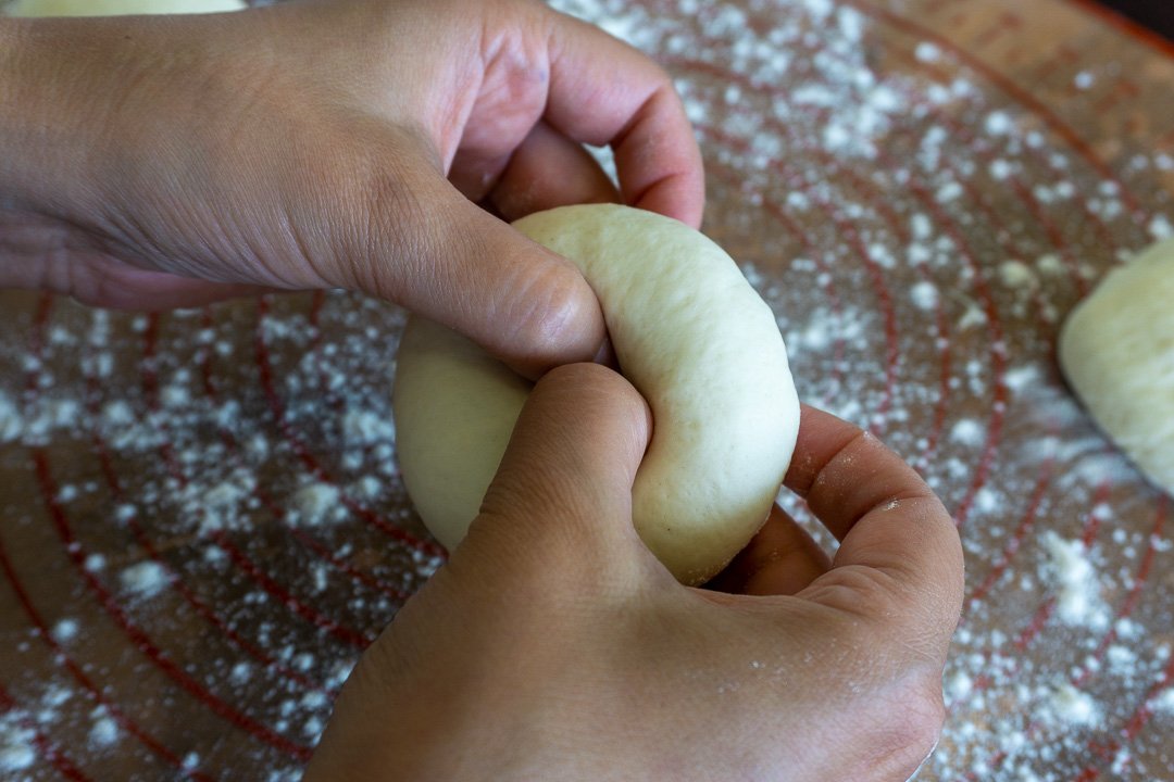 Moldando os bagels