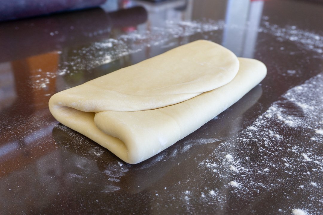 Segunda dobra do croissant