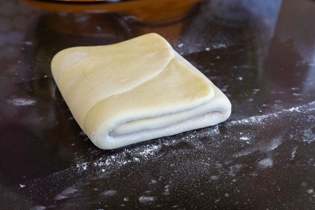 Terceira dobra do croissant
