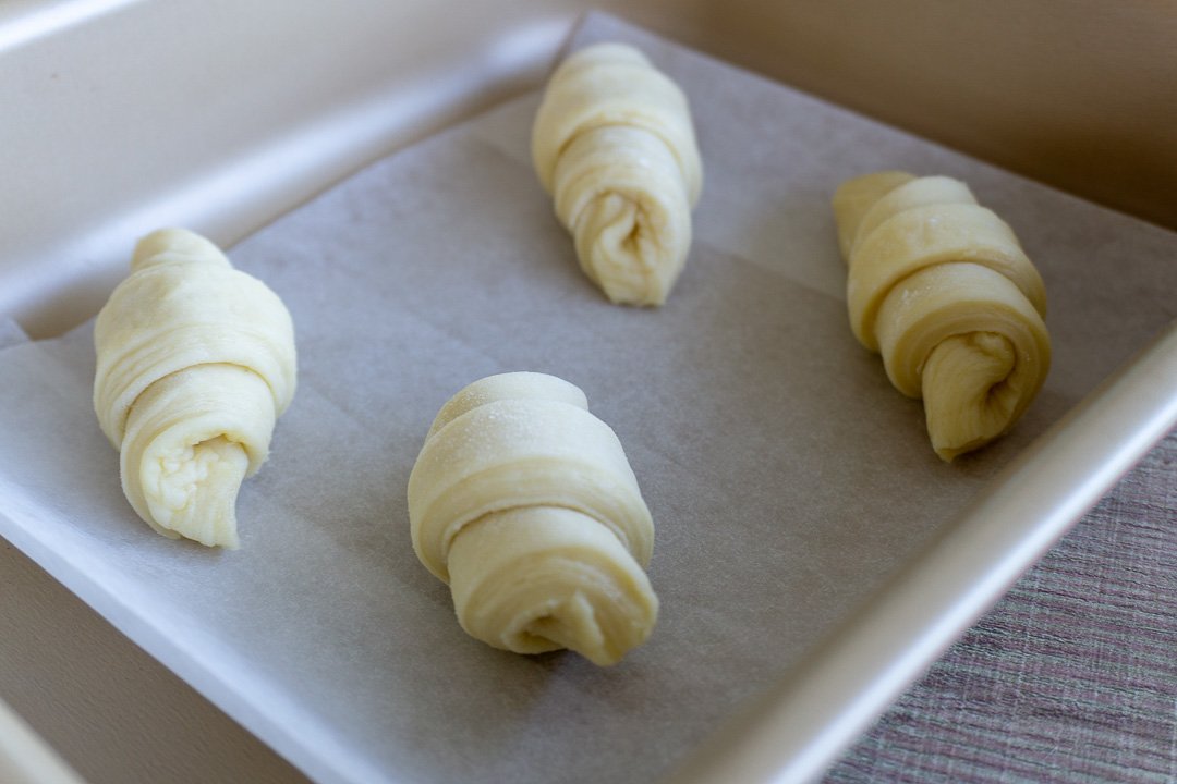 Croissants modelados