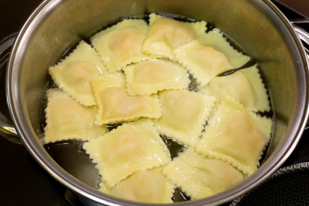 Cozinhando o ravioli
